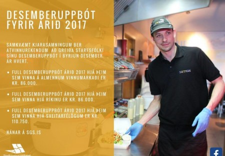 Desemberuppbót 2017